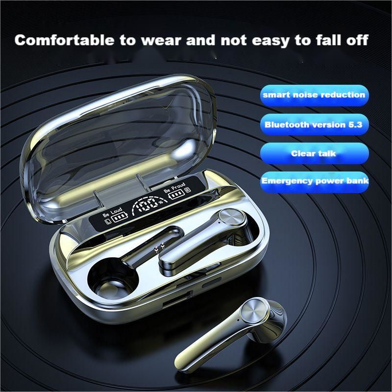 Wireless Earphone TWS Bluetooth headphone Fingerprint control BQ20 model In-ear Built-in Microphone LED display high Quality Headphone Sport Earphon