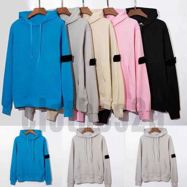 Mens Colors Designers Hoodie Candy Hoody Women Casual Long Sleeve Couple Loose O-neck stones Island Sweatshirt Loose design22ess Pullover z8