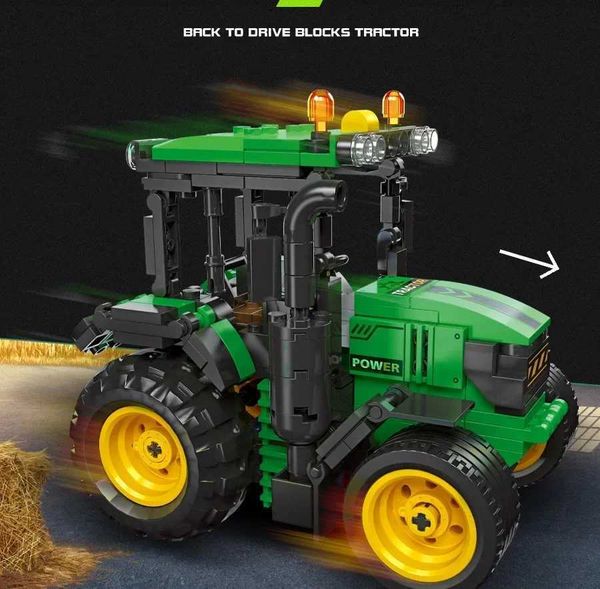 2024 Ci Creative Tractor Building Blocks Technology Rural Farm Building Blocks Childrens Toys Baby Childrens Holiday Gifts Z250205