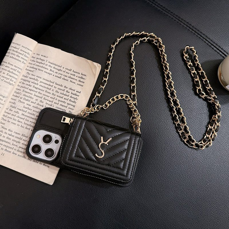 Phone Cases Headphone bag Crossbody Card Wallet Phone Cases For iPhone 15 14 15Pro 14Pro 14Plus 14ProMax 13 13Pro 13ProMax 12 11 X XR XS Case With C