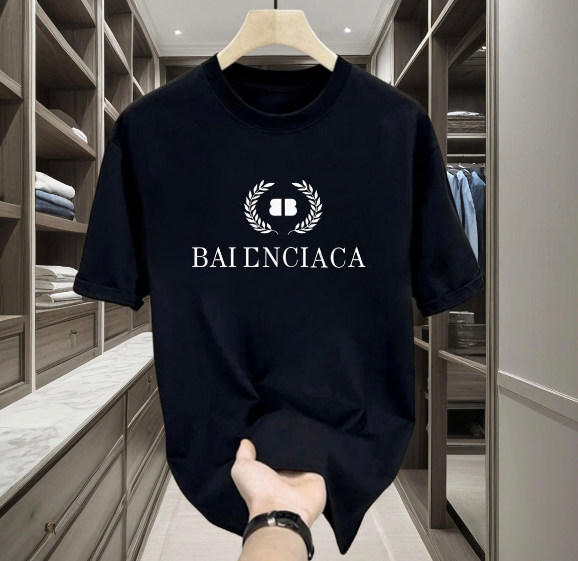 Designer men&#039;s Tee shirts black and white meaning T-shirt various new 100% cotton anti-wrinkle anti-pilling classic alphabet brand street fashi