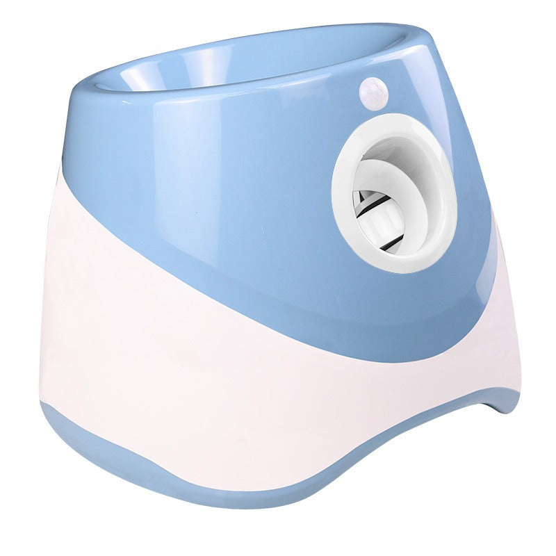 TEMU Automatic Dog Ball Launcher With 3 Distance Settings, Includes 3 Mini Tennis Balls (2inches), Interactive Indoor Outdoor Dog Toy, Multiple Color