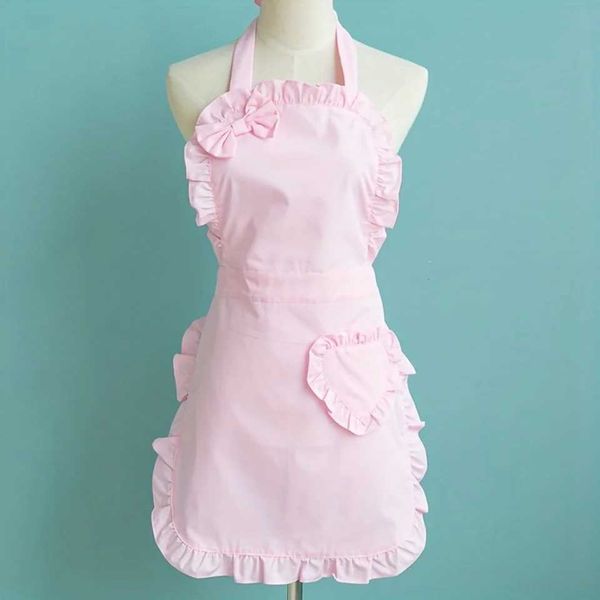 1pc Stylish Polyester Apron - Waterproof Thickened Sleeveless Design with Pocket for Women Fashionable Household Workwear - Y250115