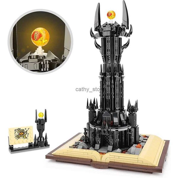 The Rings Of Orthanc MOC Bric Dark Tower Barad Dur Constructor Magic Castle Model Building Bloc Toys Gifts Adults KidsL240118