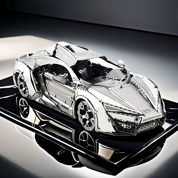 3D Metal Puzzle Super Sport Car DIY Handmade Vehicle Assembly Model Jigsaw Puzzle Toys For Adult Kids W250117