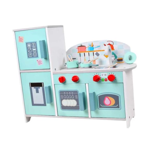 Brinquedo de cozinha para crianças para crianças Skill Skill Play Food Kitchen Accessories Role Play para meninos e meninas com 3-6 x241107