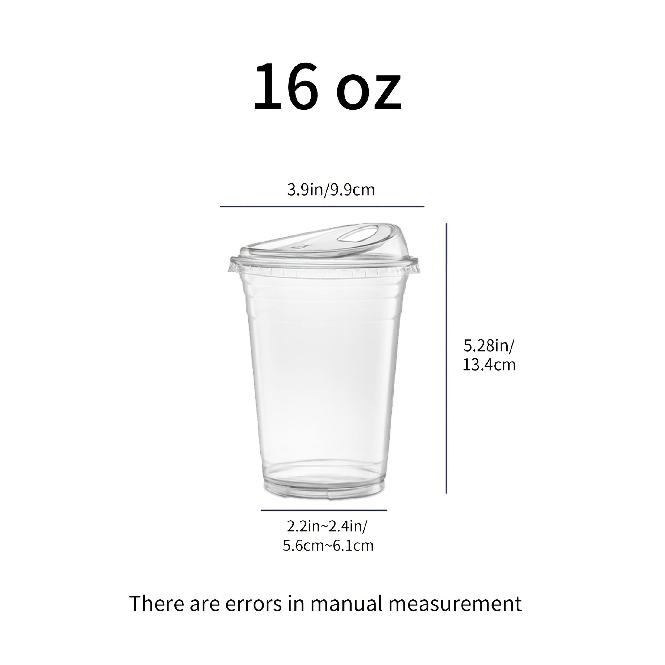 TEMU 50 Sets Of Transparent Pet Cups Without Straw Suction Lid For Coffee, Smoothies, Cold Drinks, Coffee Shops And Party Catering, Parties, Picnics,