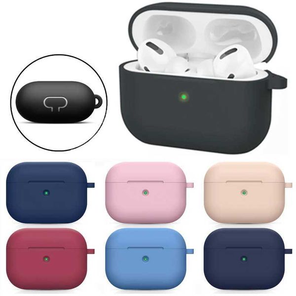 Solid color soft silicone protective case for AirPods Pro 1 headphone case protective case for AirPods Pro M240827