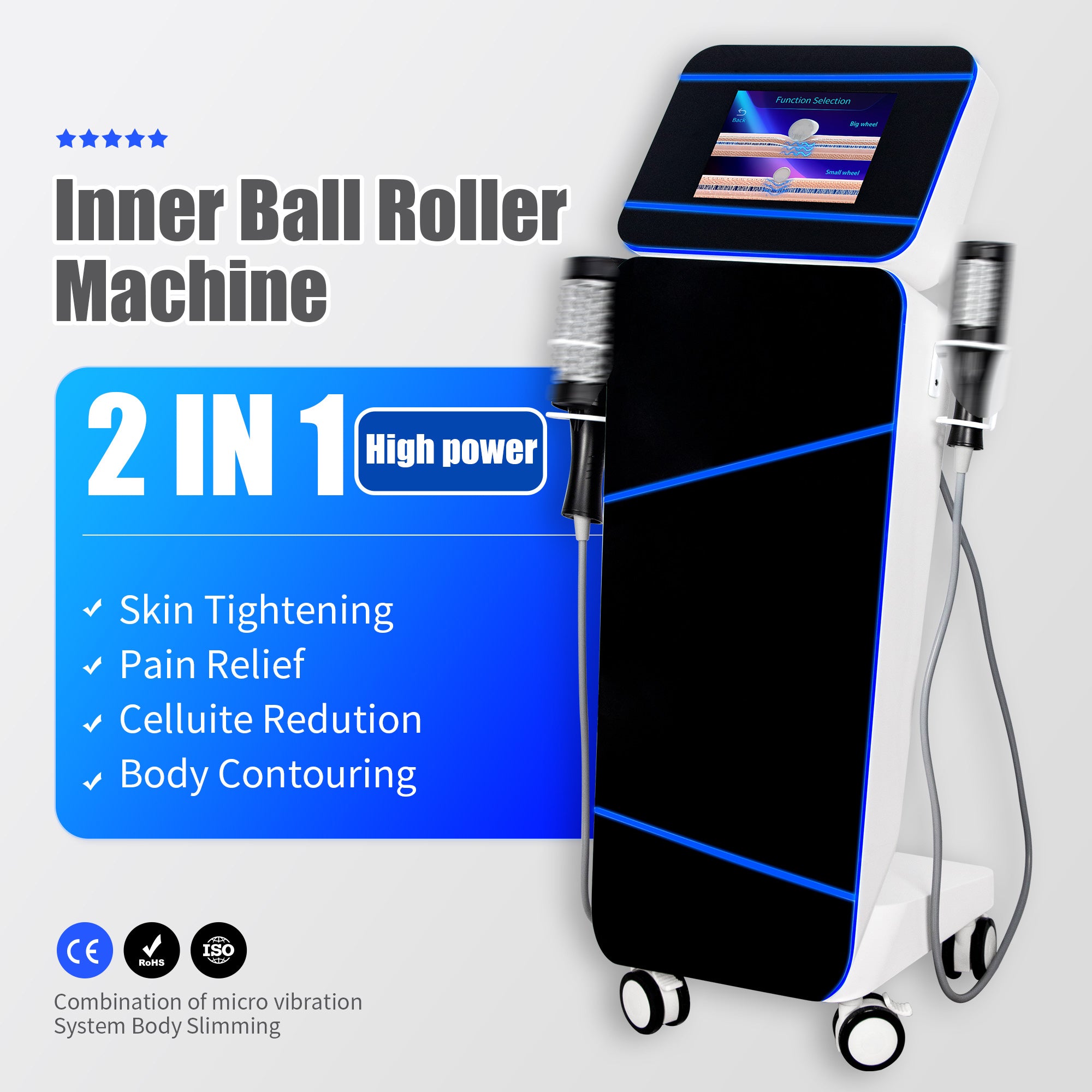 2025 Body Sculpt Machine Roller Electric Muscle Stimulator Fat Burner Weight Loss Body Care Massage Devices