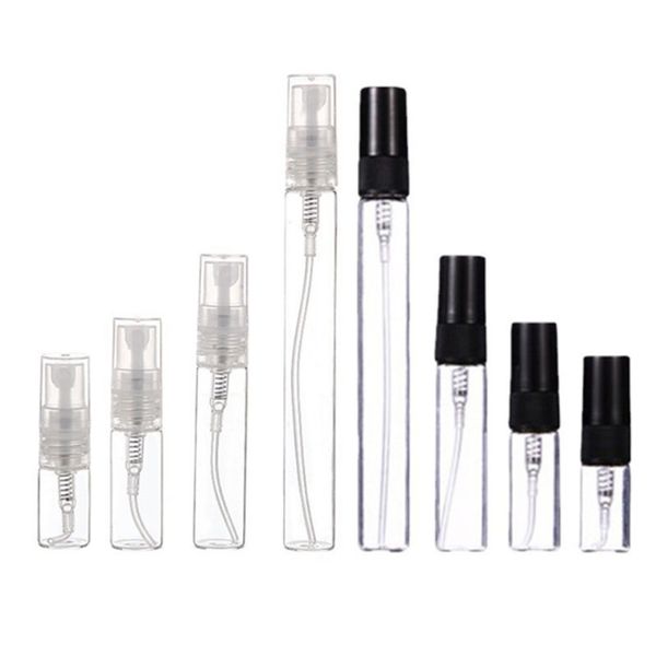 Wholesale Packaging Bottles Travel Size Mist Spray Perfume Bottle 2ml 3ml 5ml 10ml Refillable Glass Fragrance Atomizer Matte Surface Pump Sp