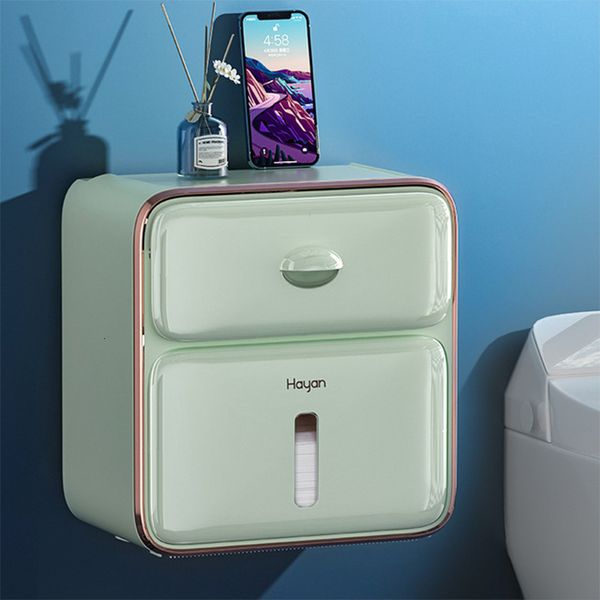 Toilet Paper Holders Waterproof Wall Mount Toilet Paper Holder Tissue Box Creative Tray Roll Tube Storage Box Wc Roll Paper Stand Shelf Bath