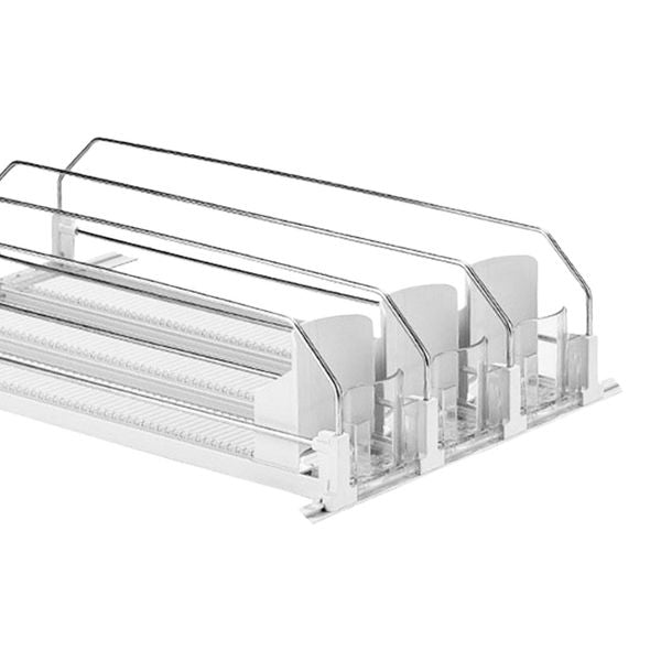 Drink Organizer for Fridge Easy to Assemble Can Dispenser for Commodity Shelves Garage Vending Machines Refrigerators Household