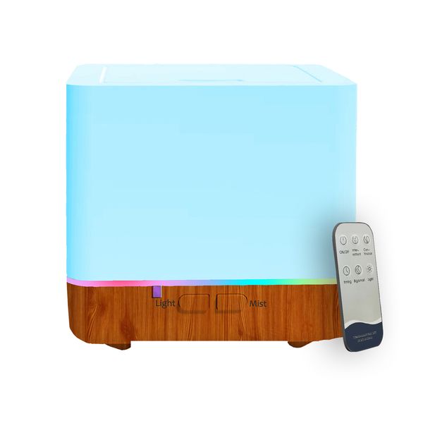 300ml yellow wood grain essential oil diffuser for bedroom-office-home and indoor (with 1*10ml essential oil)