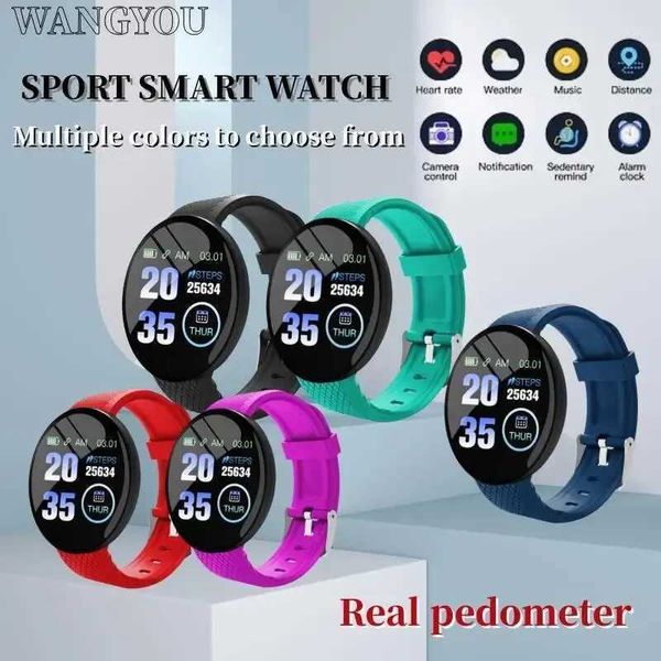 Smart Watch Real Stepcount Smartwatch Bracelet Heart Rate Blood Pressure Fitness Tracker Sport Smartband For IOS Android Y240817