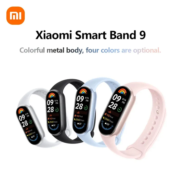 JH Mi Smart Band 9 - Heart Rate Monitor & Fitness Tracking Wristband with Clear 1.62-Inch AMOLED Screen