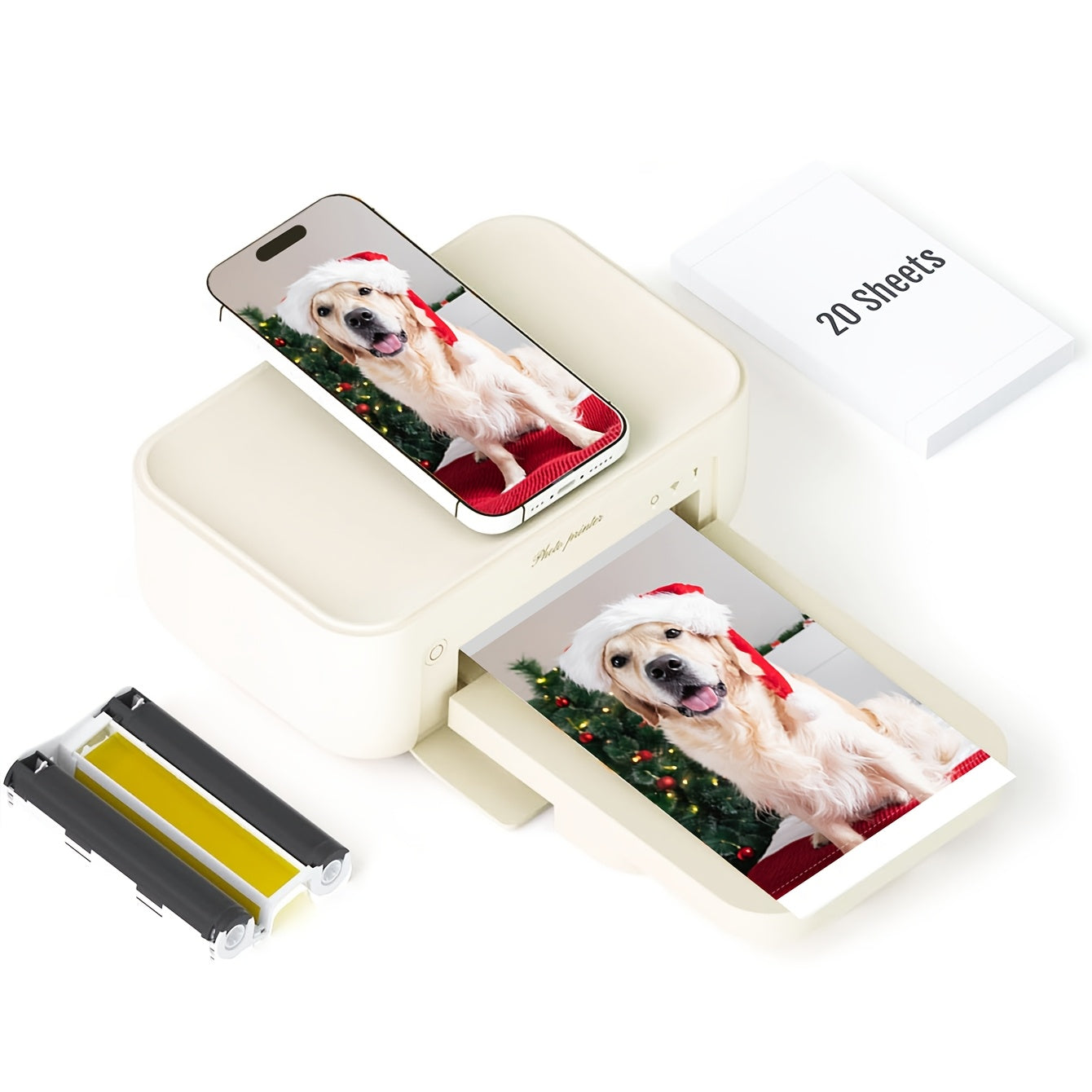 TEMU Portable Desktop Printer, Wireless Inkless Printer With Mobile Wi-fi Connection, Of Printing And Multiple Sizes. Suitable For Home Use Or ,