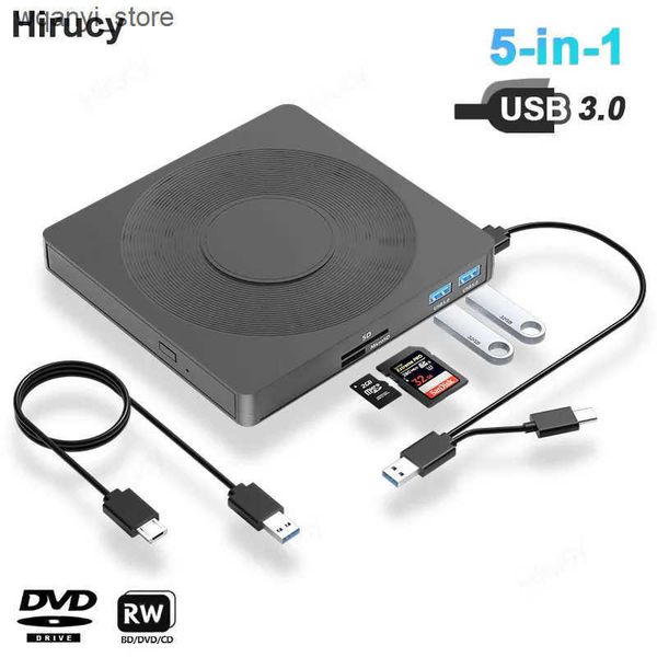 Optical Drives USB 3.0 Type-C external optical drive CD-DVD RW burner Writer with TFSD card slot DVD player suitable for laptops PC laptops