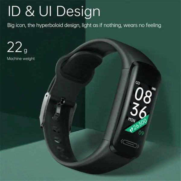 High Quality New V101 Intelligent Wah Real time Environmental Temperature Monitoring Rate HRV Blood Pressure Respiratory Smart Bracelet O241