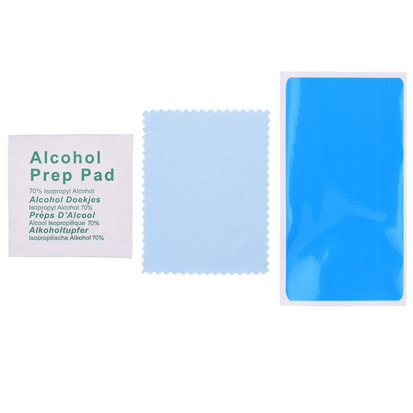 Screen Protector Tools Kit Alcohol Prep Pad Clean Cloth Dustabsorber for Glass Phone