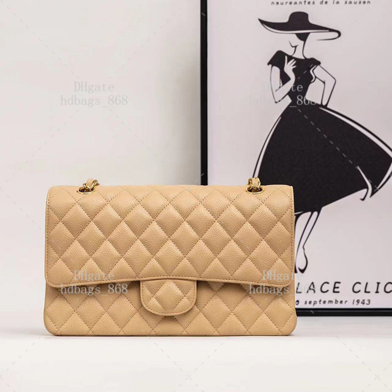 Shoulder bags Caviar Flap Bag Fashion Crossbody Bags Purse Chain Bags Top Mirror Quality Designer Bags 25cm Handbag With Box 24C04A