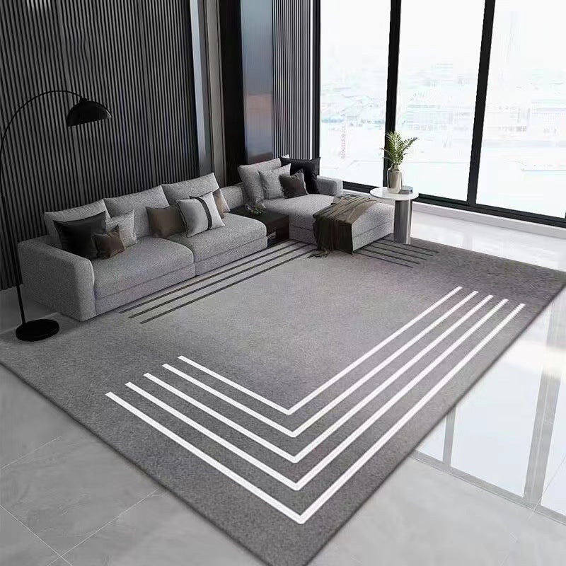 4510-435-58.8-Solid Color Handmade Floor Mat Bedroom Modern Japanese Sofa Coffee Table Area Rug
