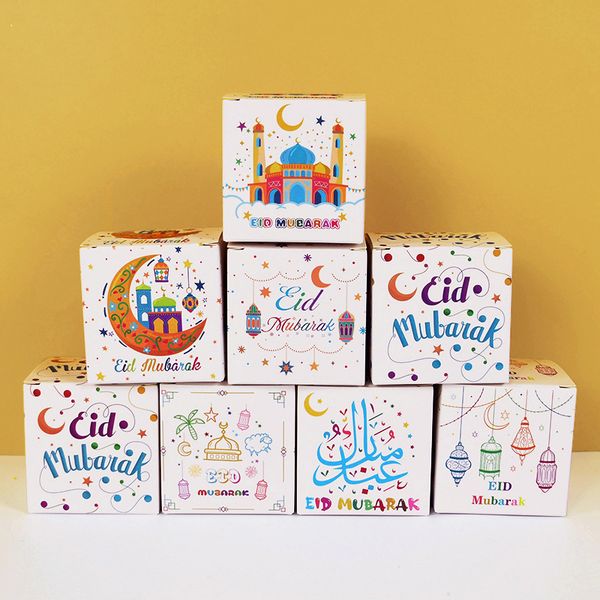 Gift Wrap 510Pcs EID Mubarak Candy Box Ramadan Decoration for Home Muslim Islamic Festival Party Supplies Kareem s 230422