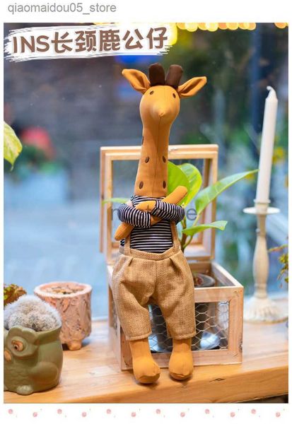 Plush Dolls Stuffed Plush Animals Kawaii Toys For Kids Cute Deer Doll Lovely Giraffe Children Girls Baby Appease Home Decor 230217 240307 Q2