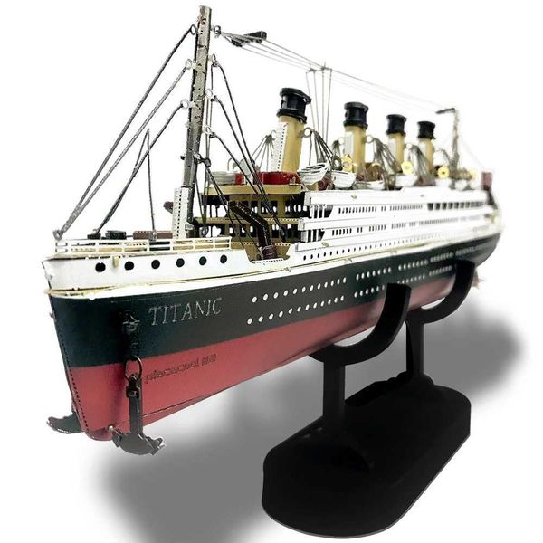 3D Puzzles Piececool 3d Metal Puzzles Gifts for Adults Titanic Ship Model 226pcs Cruise Jigsaw Toys Building Kits Home Decoration H241119