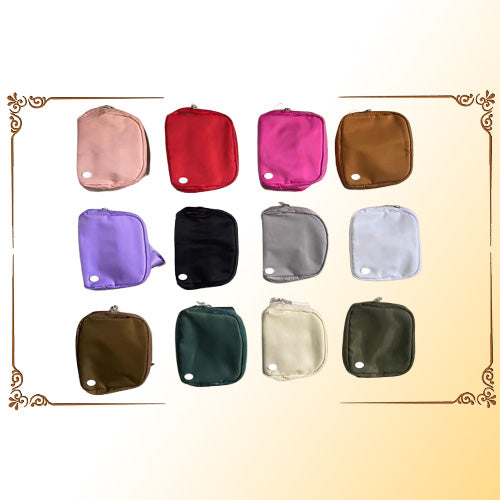 New belt bag official models ladies sports waist bag outdoor messenger chest 1L Capacity with brand logo Upgrade silicone label7794505