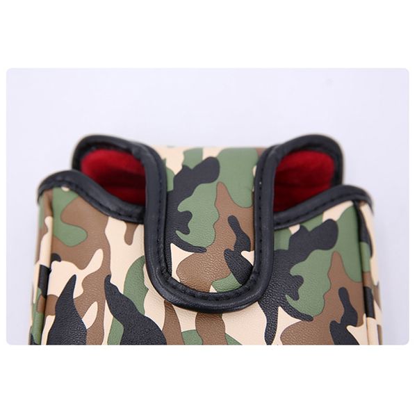 Golf Putter Head Cover PU Club Accessories Creative Pattern Putter Head Cover