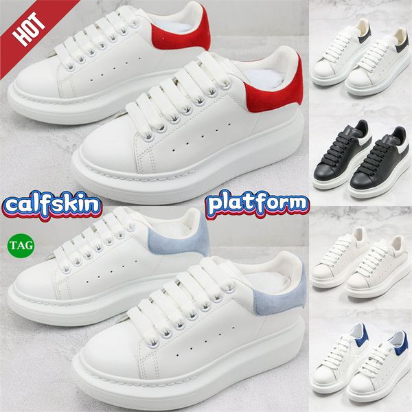 Designer calfskin oversized platform shoes triple white black Velvet Worker Blue Orange lush red rainbow glitter Shock Pink mens casual snea