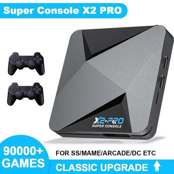KINHANK Retro Video Game Console er X2 Pro with 90000 Video Games for PS1-DC-MAME-SS with Gamepad Kid Gift Game Box Y241109