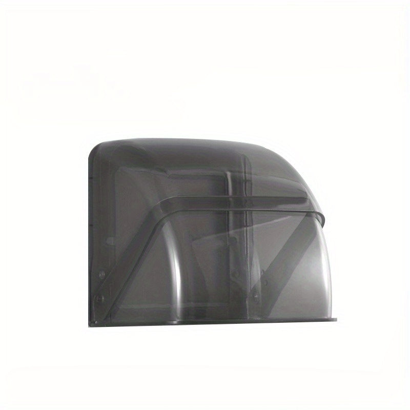 TEMU 1pc Stretchable Waterproof Outdoor Socket Cover - Flexible Rectangular Electrical Outlet Protector For Charging Stations, Fit, Rainproof Black