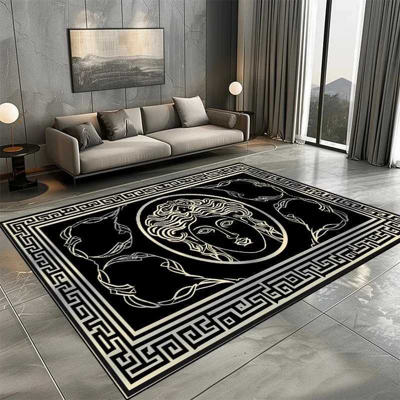 Modern Luxury Carpet for Living Ro Fashion Design Big Size Rugs Cloakro Non-slip Floor Mats Bedro Bedside Carpets He G250823b
