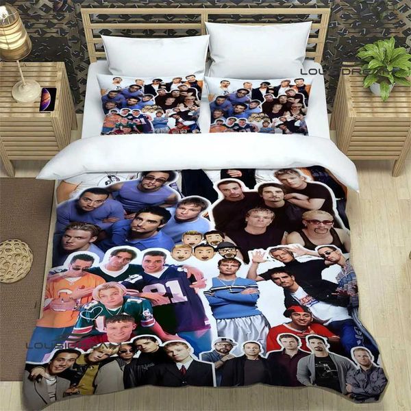 Band Backstreet Boys Bedding Sets Exquisite Bed Supplies Set Duvet Cover Bed Comforter Set Bedding Set Luxury Birthday Gift X241029