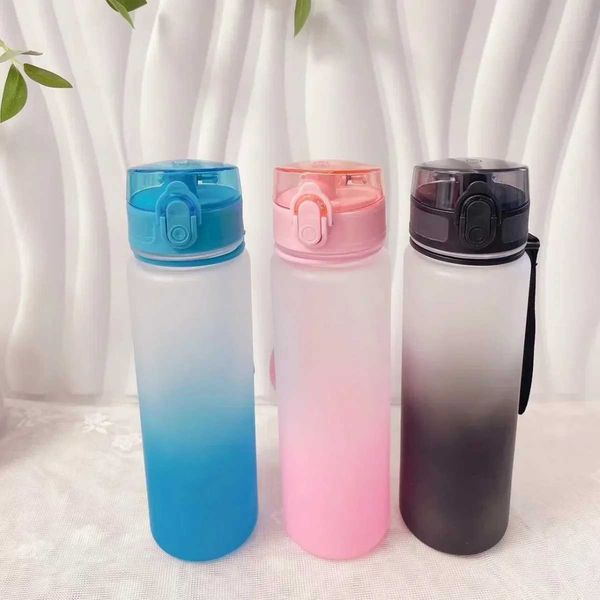 500ml Sports Water Bottle Portable Gym Travel Colorful Leakproof Drinking Bottle Portable Water Bottle for Outdoor FitnessXJ241026