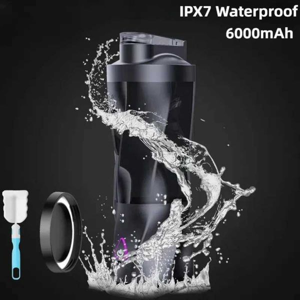 New Portable Electric Juicer 700ML Large Battery Household USB-Charged Milkshake Home Waterproof Blender Juice Bottle JuicersXJ241223