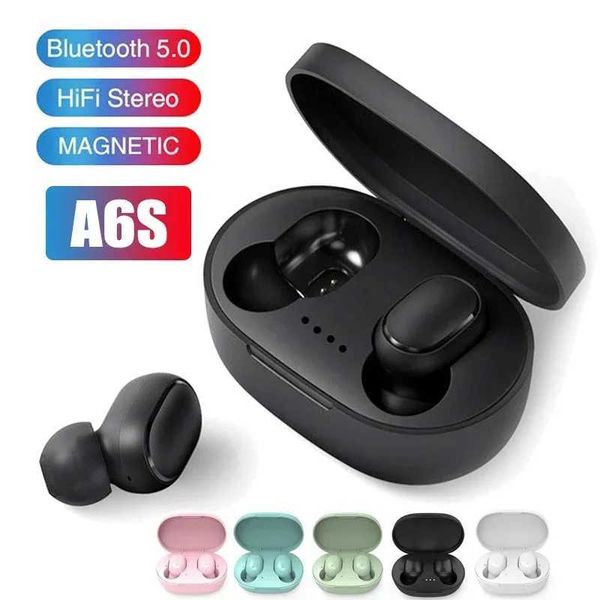 Cell Phone Earphones A6S TWS Wireless Bluetooth Earphones 5.0 Earphones Bluetooth Sport Built in Earphones with Microphone Suitable for iPho
