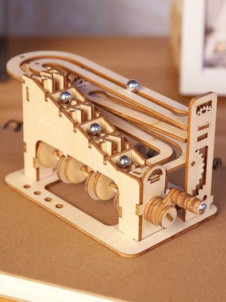 Climb Marble Run 3D Wooden Puzzles for Adults and Teens DIY Model Building Kits with Mechanical Puzzles Christmas gift Y240812