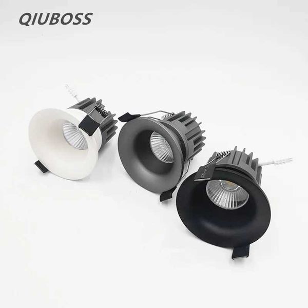 LED dimmable COB spotlight pendant light AC85-265V 9W 12W 15W 18W aluminum alloy circular embedded tube light CL240830