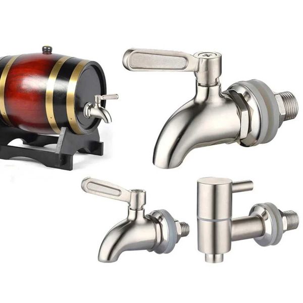 Stainless steel wine barrel faucet high temperature resistant water dispenser convenient juice beverage faucet W240827