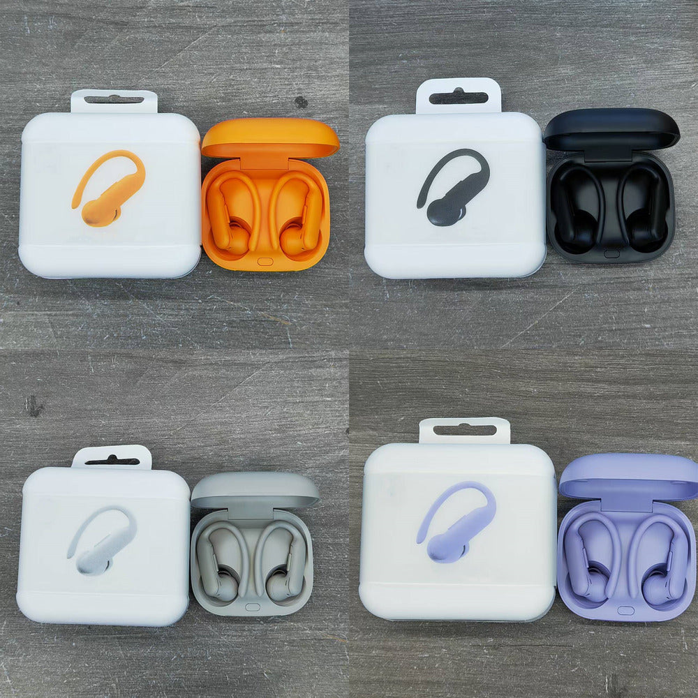 Power Pro 2 Wireless Bluetooth Earphones Sports Headphone Ear Hook Earphone with comfortable earplugs, suitable for running, gym workouts