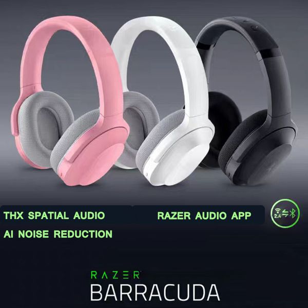 Razer Barracuda Headphones E-sports Gaming Headset with Microphone 7.1 Surround Sound AI noise cancelling headphones