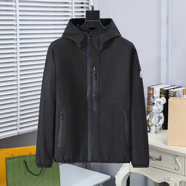 Men jackets spring autumn loose style top mens soft shell jacket coat glasses hat thickened plush and thicken Clothing Coats Jacket