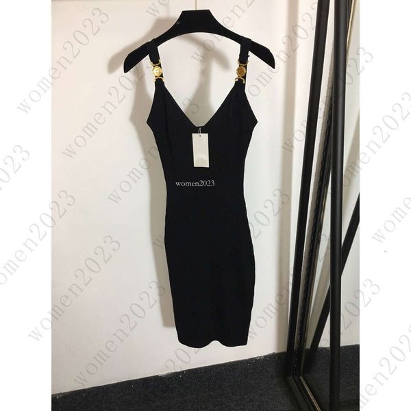 Brand women dress Designer knitwear skirt womens dresses Fashion Logo skirts vacation Knitted suspender dresses Slim and elastic dress Oct 1