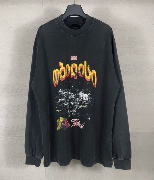 Men&#039;s Plus Tees & Polos letter knitted sweater in autumn - winter knitting machine e Custom detail crew neck cotton 323f