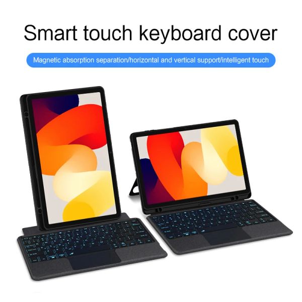 HUWEI Magic Keyboard Case For Xiaomi Redmi Pad SE 2023 Tablet Redmi Red Mi Pad SE 11 Inch Smart Cover Spanish Portuguese Arabic