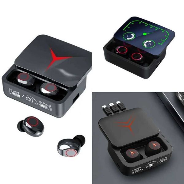 Cell Phone Earphones M90 Pro Earbuds In-ear Headphone M10 M19 M28 Earphones True Wireless Earbuds LED Display Gaming Earphones with Power Ba