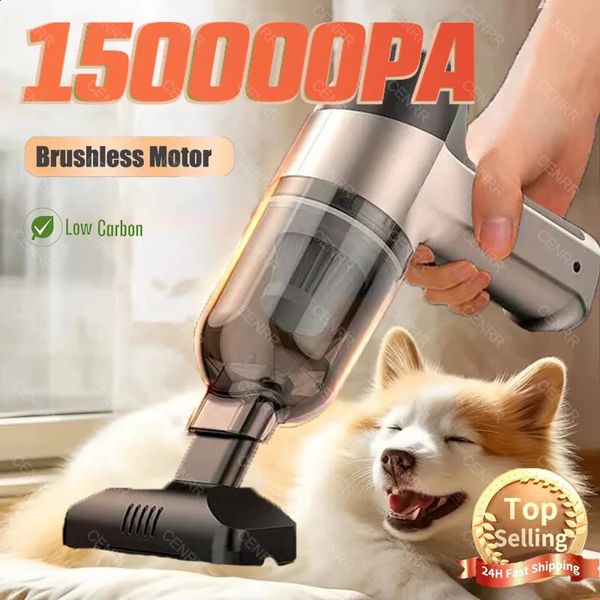 Car Vacuum Cleaner Strong Suction Wireless Mini Handheld Cleaner for Home Appliance Powerful Cleaning Machine Robot Car Cleaner 240718