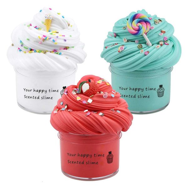 Colorful Mucus Fluffy Childrens DIY Mucus Supplement Fruit Mucus Aromatherapy Pressure Mucus Toy Brain Game Modeling Clay Toy CL240905